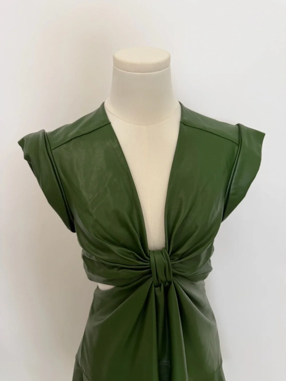 A.L.C. Lexi Dress in Forest Green - Picture 4 of 10